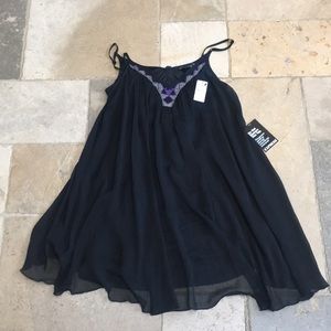 Comfortable, sheer dress. Blk XS.